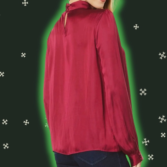 NWT PAIGE ‘Ceres’ Twist-Neck Top in “Mulberry” Size Small - Picture 2 of 16